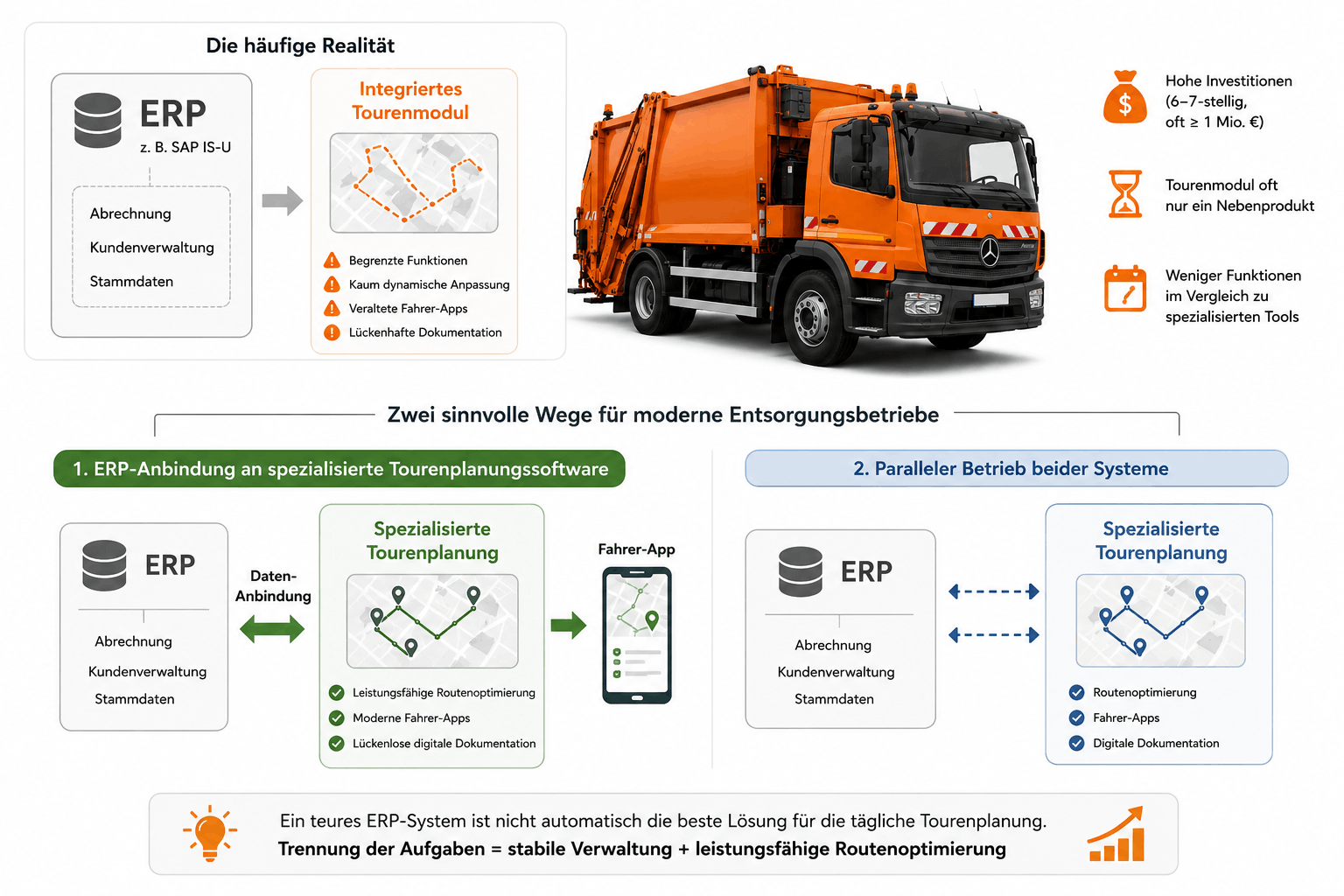 ERP bij afvalinzameling