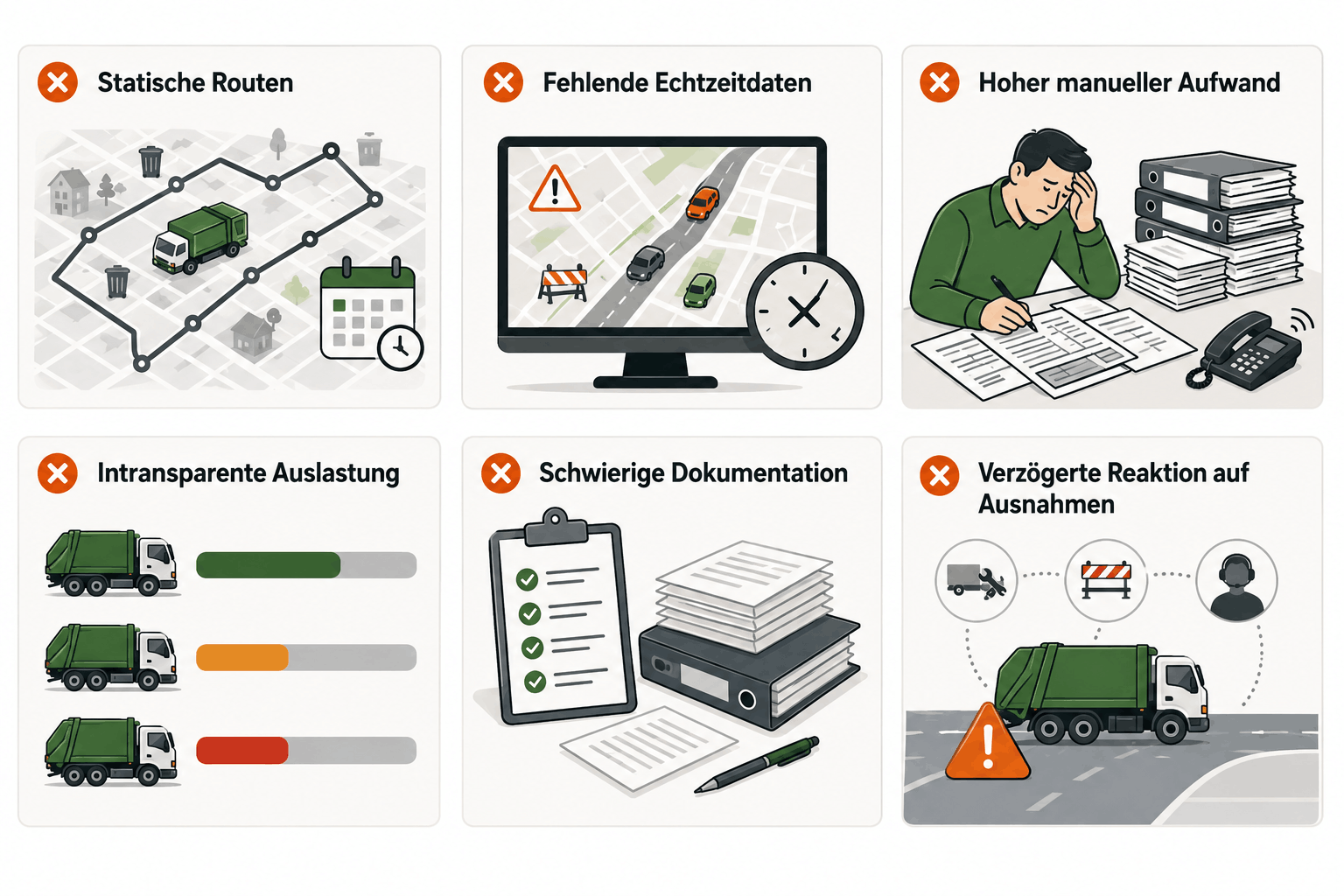 Uitdagingen bij routeplanning voor afvalinzameling