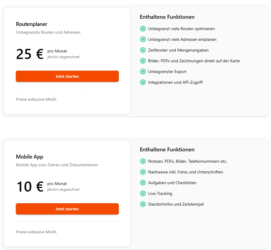 xRouten pricing