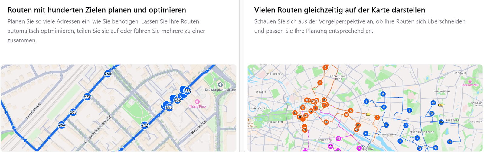 Planning a route in xRouten